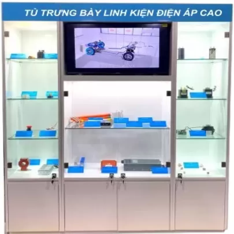 Tủ trưng bày linh kiện điện áp cao