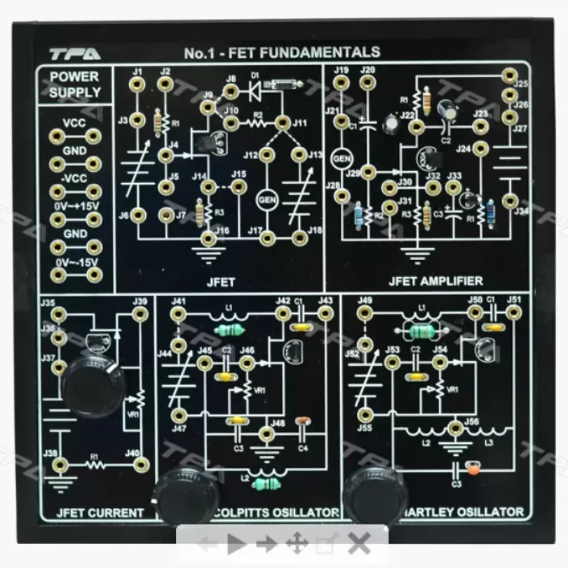 Bộ thí nghiệm cơ bản về Transistor Fet