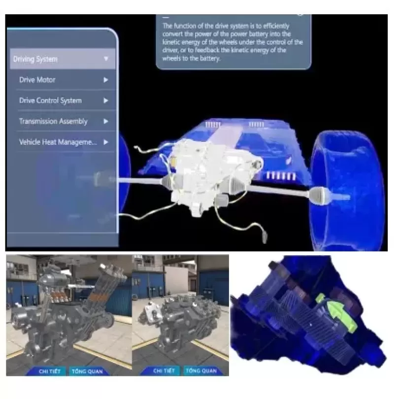 Phần mềm mô phỏng thực té ảo xe năng lượng mới